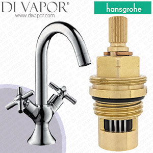 Hansgrohe Axor Terrano Satinox Basin Mixer 37030810 Anti-Clockwise Turn to Open 1/4 Turn Compatible Cartridge - HG-3342