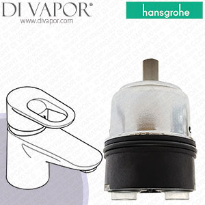 Hansgrohe Metropol Chrome XX METROPOL-WT m.Cu- Rohr 14004000 Cartridge - HG-3370