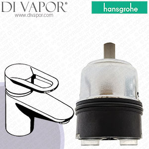 Hansgrohe Metropol Chrome Single Lever Basin Mixer for Hand Basins 14015000 Cartridge - HG-3380