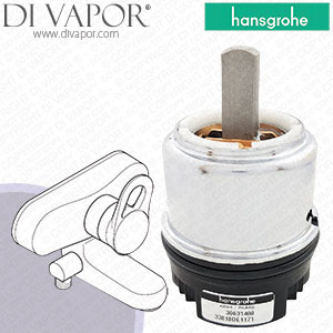 Hansgrohe Axor Mondaro Chrome Bath/Shower Mixer G1/2 18400000 Cartridge Assy - HG-3500