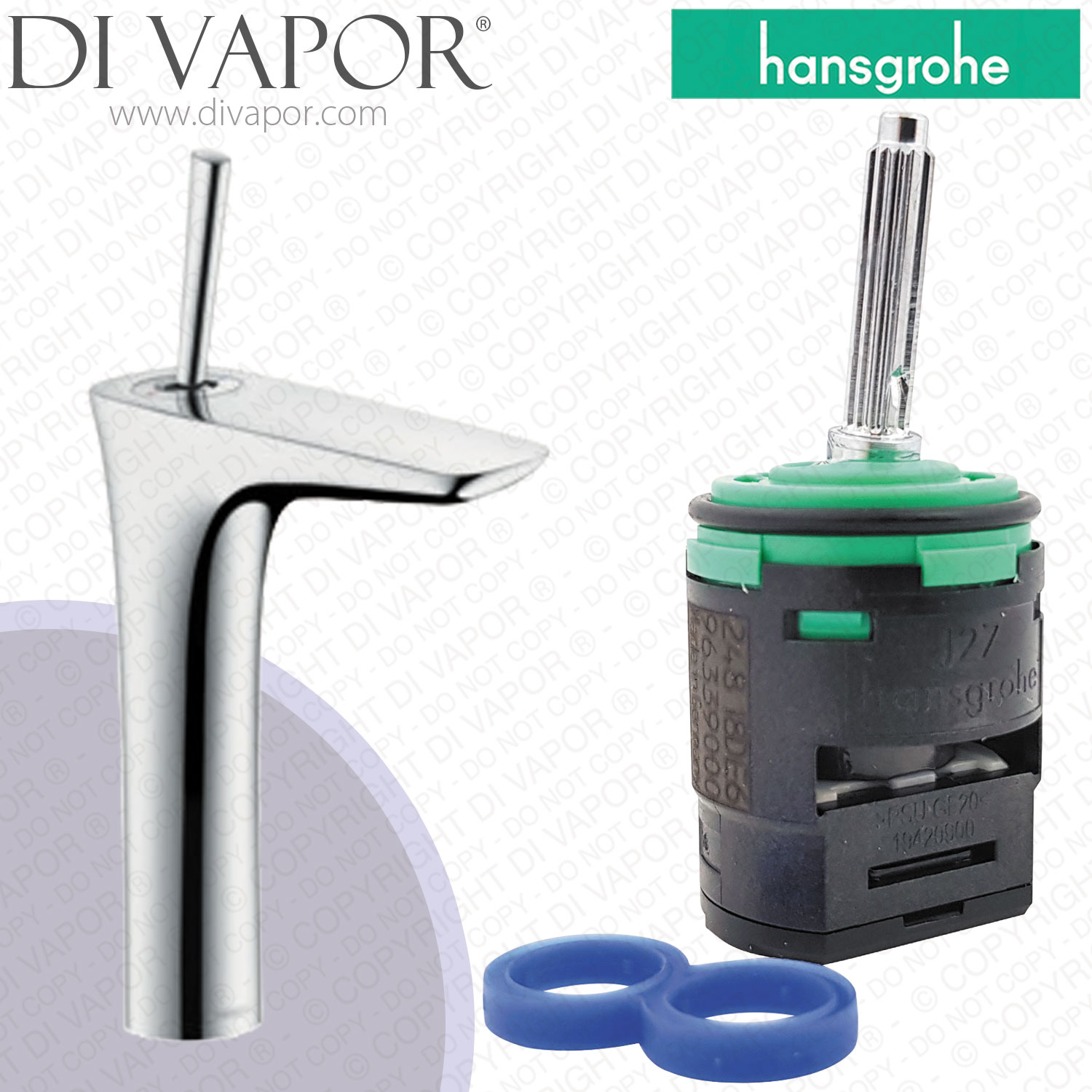 Hansgrohe PuraVida Single Lever Basin Mixer 200 with Waste