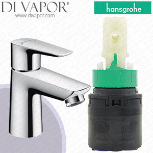 Hansgrohe 71705000 Talis E Single Lever Basin Mixer 80 without Waste Set Chrome Cartridge - HG-3880