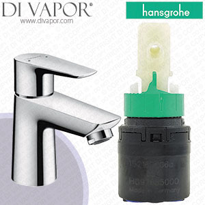 Hansgrohe 71701000 Talis E Single Lever Basin Mixer 80 with Push-Open Waste Cartridge - HG-3890