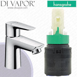 Hansgrohe 71700000 Talis E Single Lever Basin Mixer 80 with Pop-Up Waste Cartridge - HG-3900