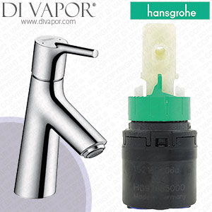 Hansgrohe 72016000 Talis S Single Lever Basin Mixer with Pop-Up Waste Cartridge - HG-4370