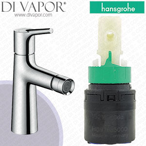 Hansgrohe 72200000 Talis S Single Lever Bidet Mixer with Pop-Up Waste Chrome Cartridge - HG-4450