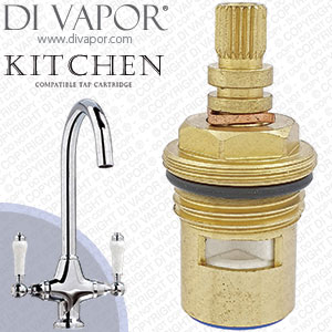 Harrogate Kitchen Mono Sink Mixer with Scudo Period Style Levers Cold Cartridge - HGA42344