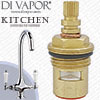 Harrogate Kitchen Mono Sink Mixer with Scudo Period Style Levers Hot Cartridge - HGA42345