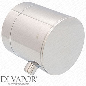 Chrome Thermostatic Temperature Control Knob (Handle) - 40mm Diameter - 20 Splines - HH46346