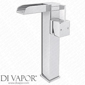 Victorian Plumbing HIG002 Edge Waterfall High Rise Mono Basin Mixer Tap with Waste - Chrome Spare Parts