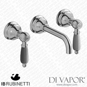 IB Rubinetti HL306SS_2 Hermes + Hermes Elle Wall Mounted Widespread Tap Tap Spare Parts