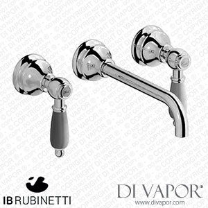IB Rubinetti HL307CC_2 Hermes + Hermes Elle Wall Mounted Widespread Tap Tap with Long Spout Spare Parts