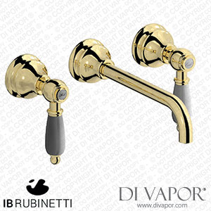 IB Rubinetti HL307II_2 Hermes + Hermes Elle Wall Mounted Widespread Tap Tap with Long Spout Spare Parts