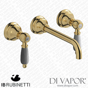 IB Rubinetti HL307OS_2 Hermes + Hermes Elle Wall Mounted Widespread Tap Tap with Long Spout Spare Parts