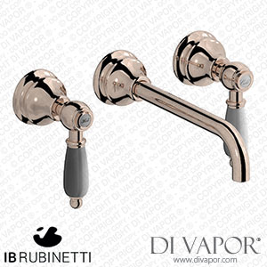 IB Rubinetti HL307RS_2 Hermes + Hermes Elle Wall Mounted Widespread Tap Tap with Long Spout Spare Parts
