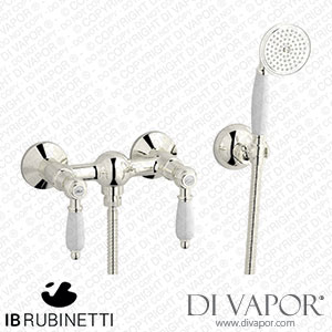 IB Rubinetti HL350PL_2 Hermes + Hermes Elle Wall Mounted Shower Mixer with Shower Kit Spare Parts