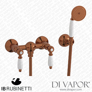 IB Rubinetti HL350RR_2 Hermes + Hermes Elle Wall Mounted Shower Mixer with Shower Kit Spare Parts