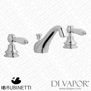 IB Rubinetti HL392CC_2 Hermes + Hermes Elle Three Holes Washbasin Set with Low Spout Spare Parts