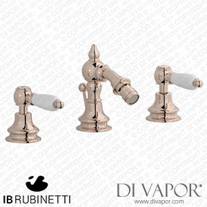 IB Rubinetti HL393RS_2 Hermes + Hermes Elle Three Holes Bidet Set Spare Parts
