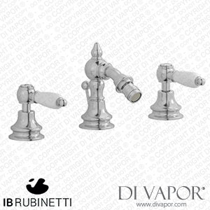 IB Rubinetti HL393SS_2 Hermes + Hermes Elle Three Holes Bidet Set Spare Parts