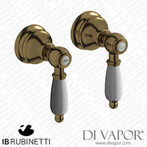 IB Rubinetti HL400BB_2 Hermes + Hermes Elle Two Holes Wall Mounted Shower Spare Parts