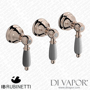 IB Rubinetti HL410RS_2 Hermes + Hermes Elle Three Holes Wall Mounted Shower with Two Ways Diverter Spare Parts