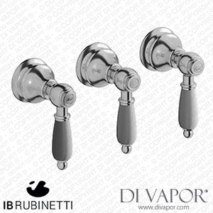 IB Rubinetti HL410SS_2 Hermes + Hermes Elle Three Holes Wall Mounted Shower with Two Ways Diverter Spare Parts