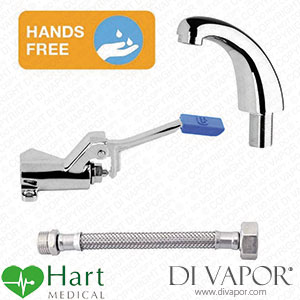 Hart HH-FTPK04 Foot Pedal Control Set with Fixed Basin Spout Spare Parts