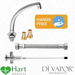 Hart HH-FTPK12 Knee Operated Tap Set with Washroom Swivel Spout Spare Parts