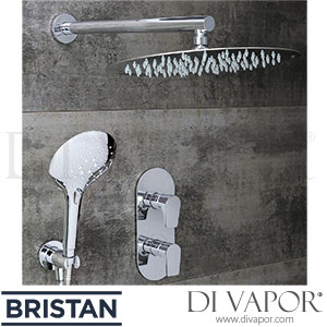 Bristan HOURGLASS SHWR PK3 Hourglass Shower Pack with Fixed Head and Wall Outlet Handset Spare Parts