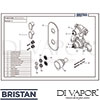 Bristan HOURGLASS SHWR PK3 Spare Tech Diagram