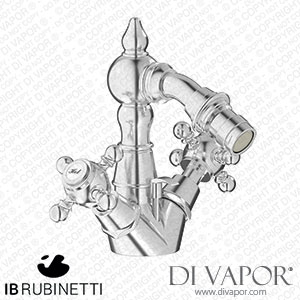IB Rubinetti HR250SS Hermes + Hermes Elle Wall Mounted Bath Filler Complete with Shower Kit Spare Parts