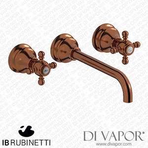 IB Rubinetti HR307RR Hermes + Hermes Elle Wall Mounted Widespread Tap Tap with Long Spout Spare Parts