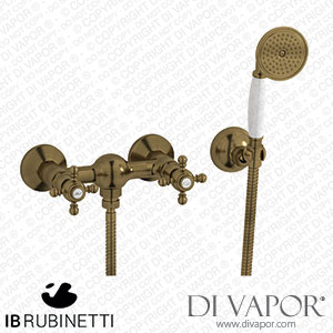 IB Rubinetti HR350BB Hermes + Hermes Elle Wall Mounted Shower Mixer with Shower Kit Spare Parts