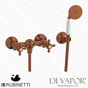 IB Rubinetti HR350RR Hermes + Hermes Elle Wall Mounted Shower Mixer with Shower Kit Spare Parts