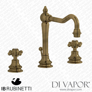IB Rubinetti HR390BB Hermes + Hermes Elle Three Holes Washbasin Set with Tall Spout Spare Parts