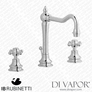 IB Rubinetti HR390CC Hermes + Hermes Elle Three Holes Washbasin Set with Tall Spout Spare Parts
