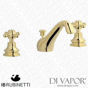IB Rubinetti HR392II Hermes + Hermes Elle Three Holes Washbasin Set with Low Spout Spare Parts