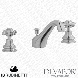 IB Rubinetti HR392SS Hermes + Hermes Elle Three Holes Washbasin Set with Low Spout Spare Parts