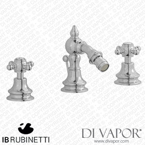 IB Rubinetti HR393SS Hermes + Hermes Elle Three Holes Bidet Set Spare Parts