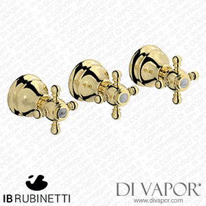 IB Rubinetti HR410II Hermes + Hermes Elle Three Holes Wall Mounted Shower with Two Ways Diverter Spare Parts