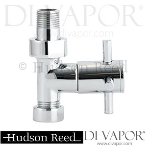 Hudson Reed Minimalist Chrome X-Head Radiator Valves - Straight - HT340 Spare Parts