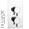 Belgravia Bathrooms Twin Concealed Thermostatic Shower Valve - 200mm x 130mm