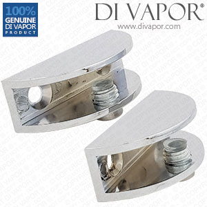 Bathroom Shower Shelves Clip Holder Support Glass Shelf Supports Brackets Clamp 