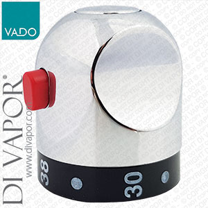 Vado HUB-PB3B-C/P Temperature Control Handle - Chrome - for HUB-001A-WAX Thermostatic Cartridge