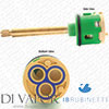 IB Rubinetterie 120mm 3-Way Diverter Cartridge (with 33mm Barrel Diameter and 83mm Brass Spindle)