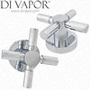 IB Rubinetterie Crosswater Totti Shower Valve Flow Control Knob - IBX787727 (Sold Individually)