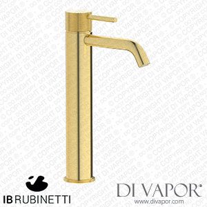 IB Rubinetti ID202IS Industria Tall Monohole Washbasin Mixer Complete with Drain Spare Parts