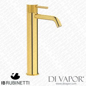 IB Rubinetti ID202OO Industria Tall Monohole Washbasin Mixer Complete with Drain Spare Parts