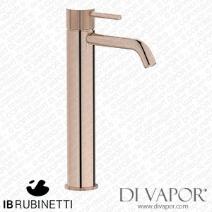 IB Rubinetti ID202RS Industria Tall Monohole Washbasin Mixer Complete with Drain Spare Parts